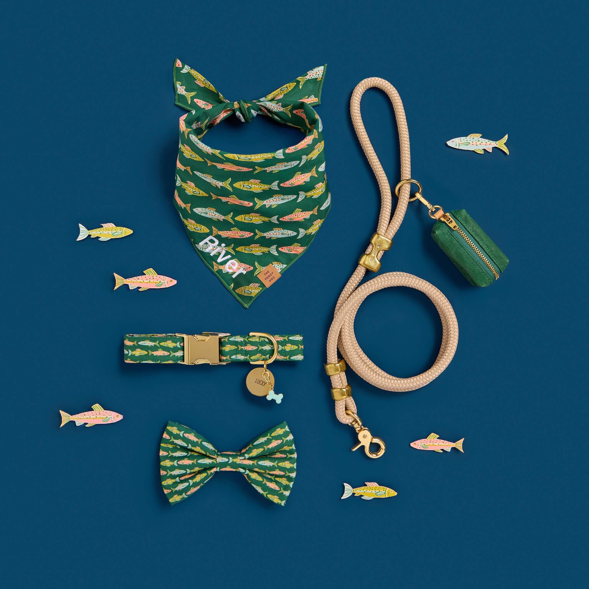 Gone Fishing Collar Walk Set