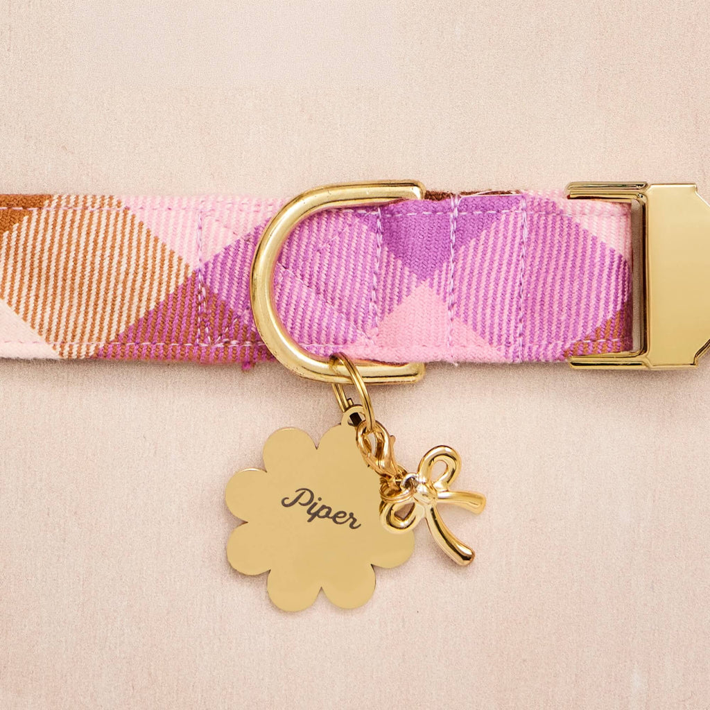 Bramble Flannel Dog Collar