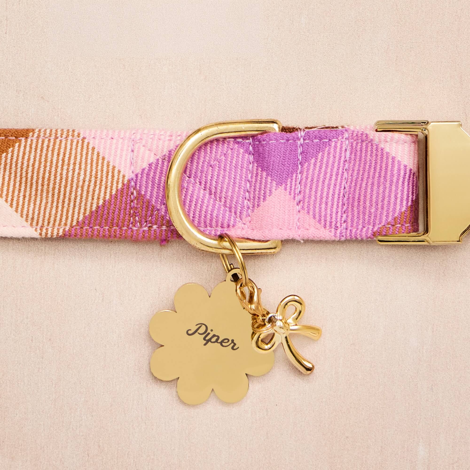 Bramble Flannel Dog Collar