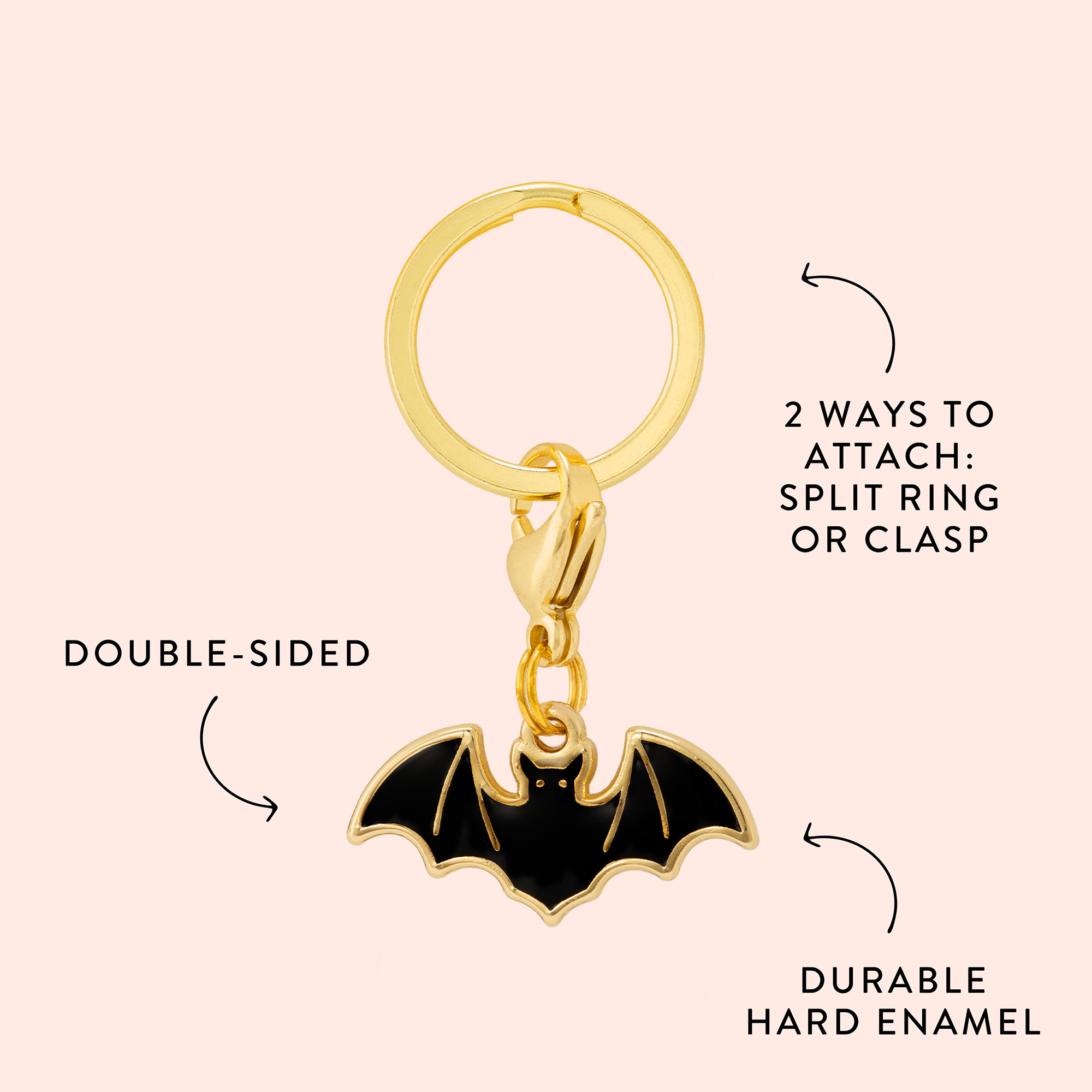 Bat Collar Charm