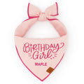 Birthday Girl Embroidered Dog Bandana