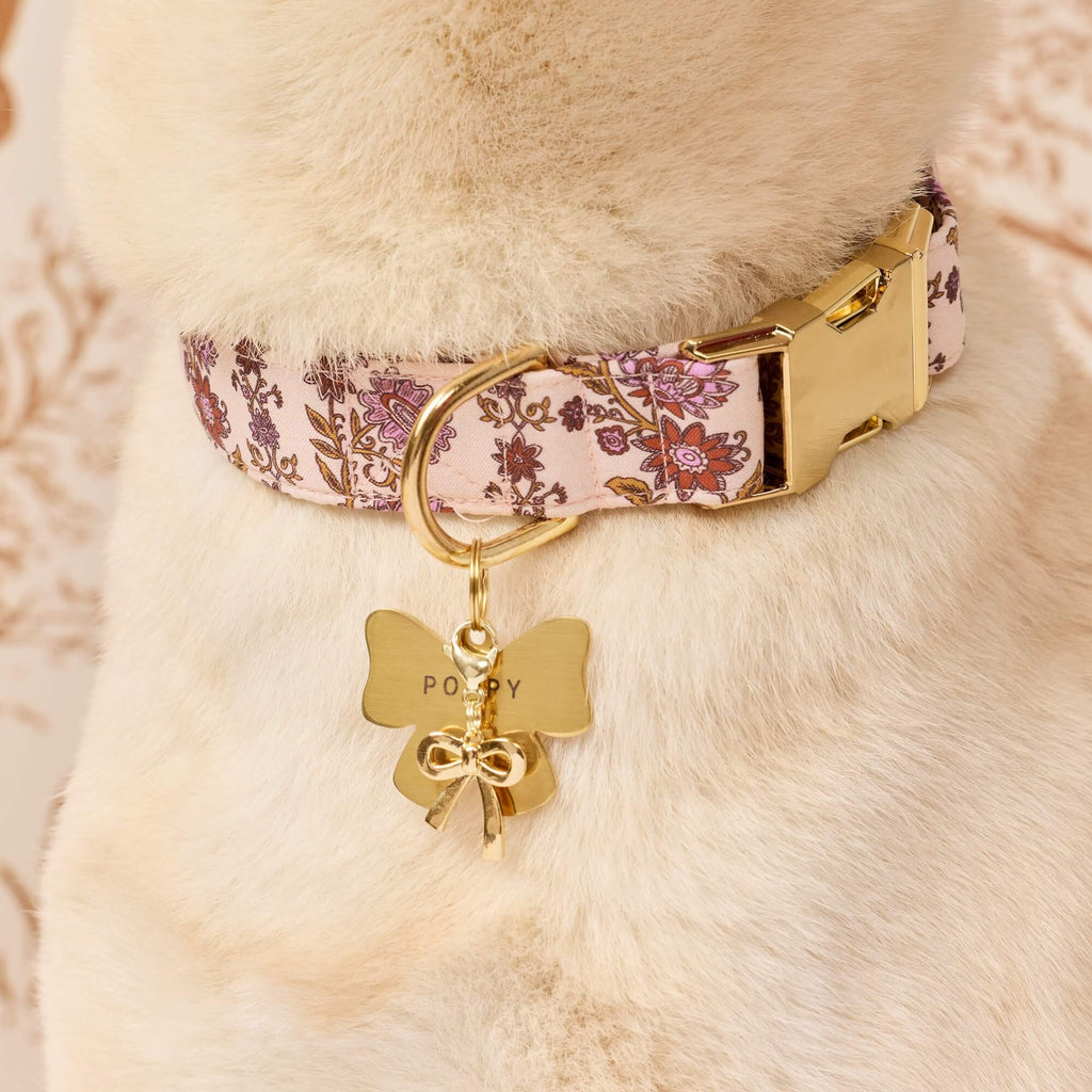 Blockprint Floral Dog Collar