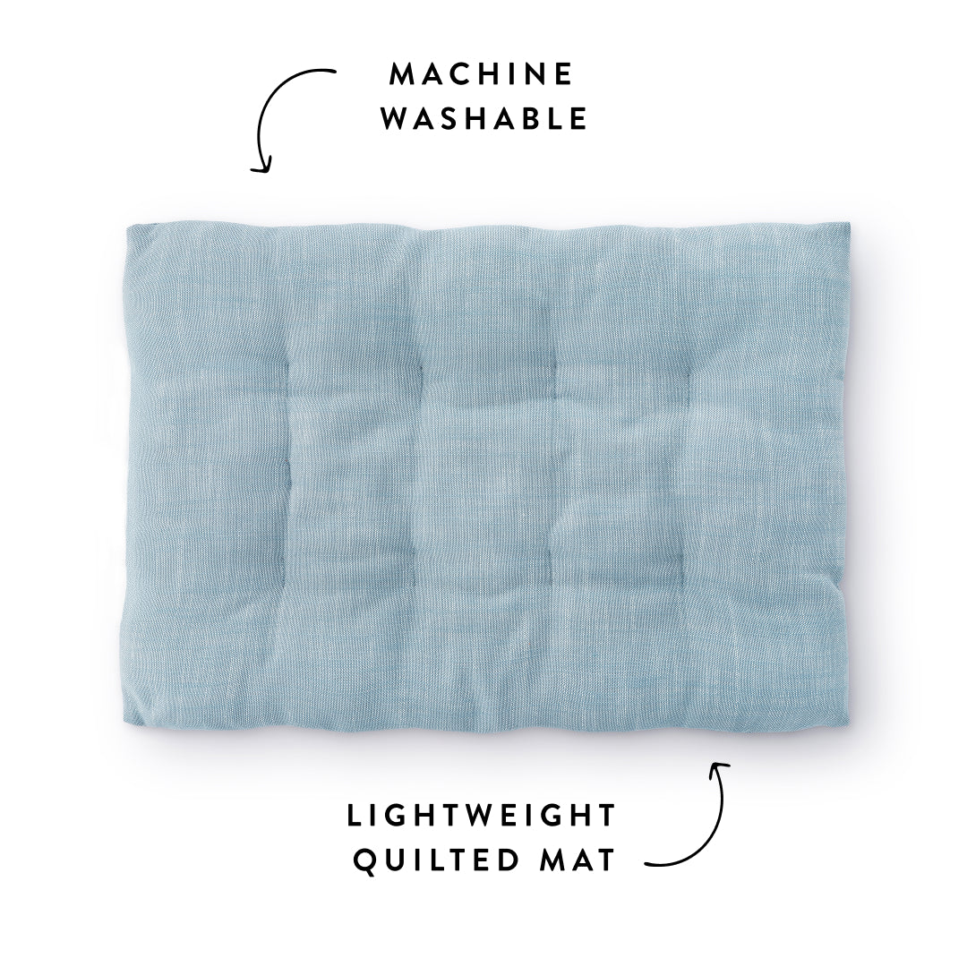 Chambray Blue Dog Travel Mat