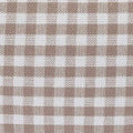Mushroom Brown Gingham Dog Bed