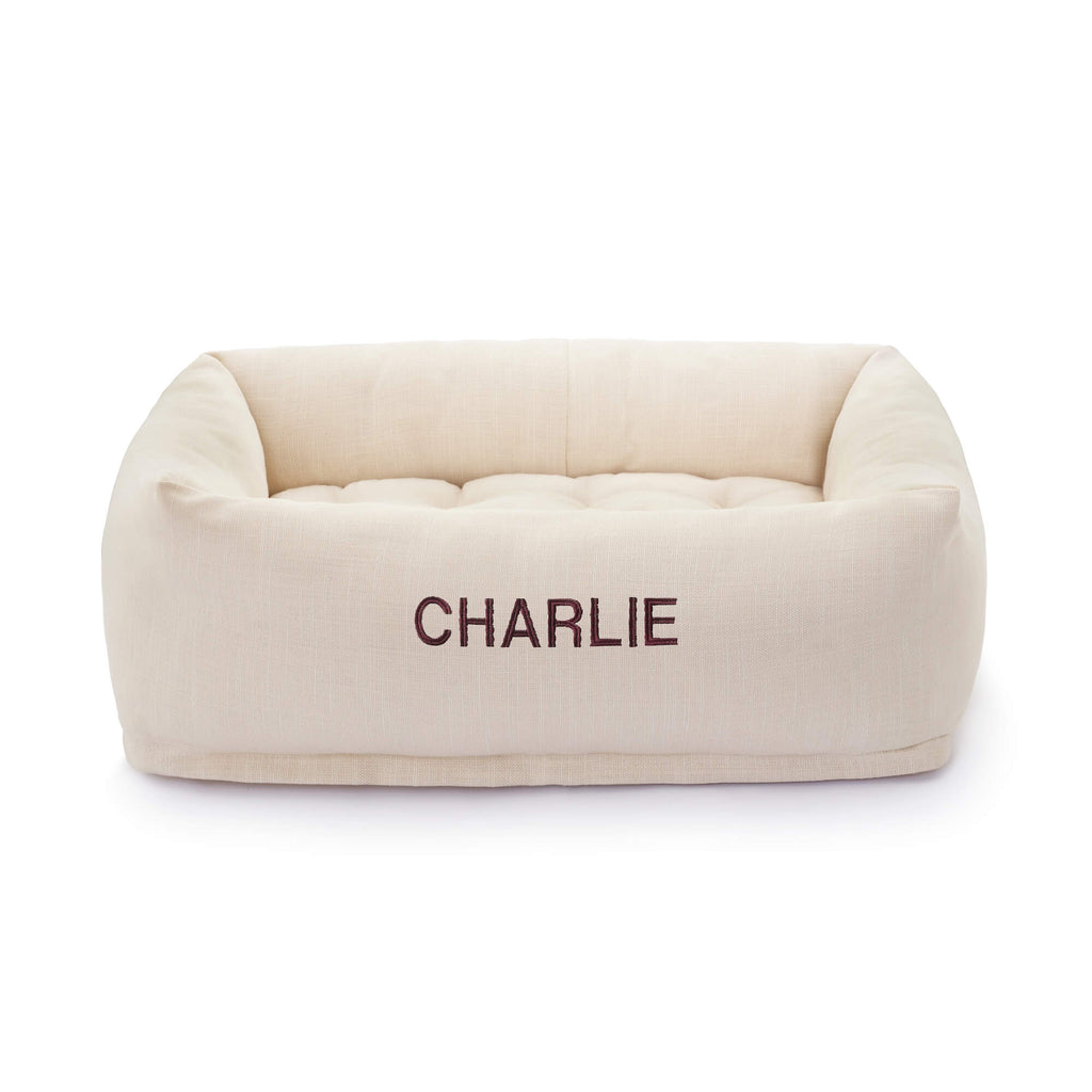 Oatmeal Bolster Dog Bed