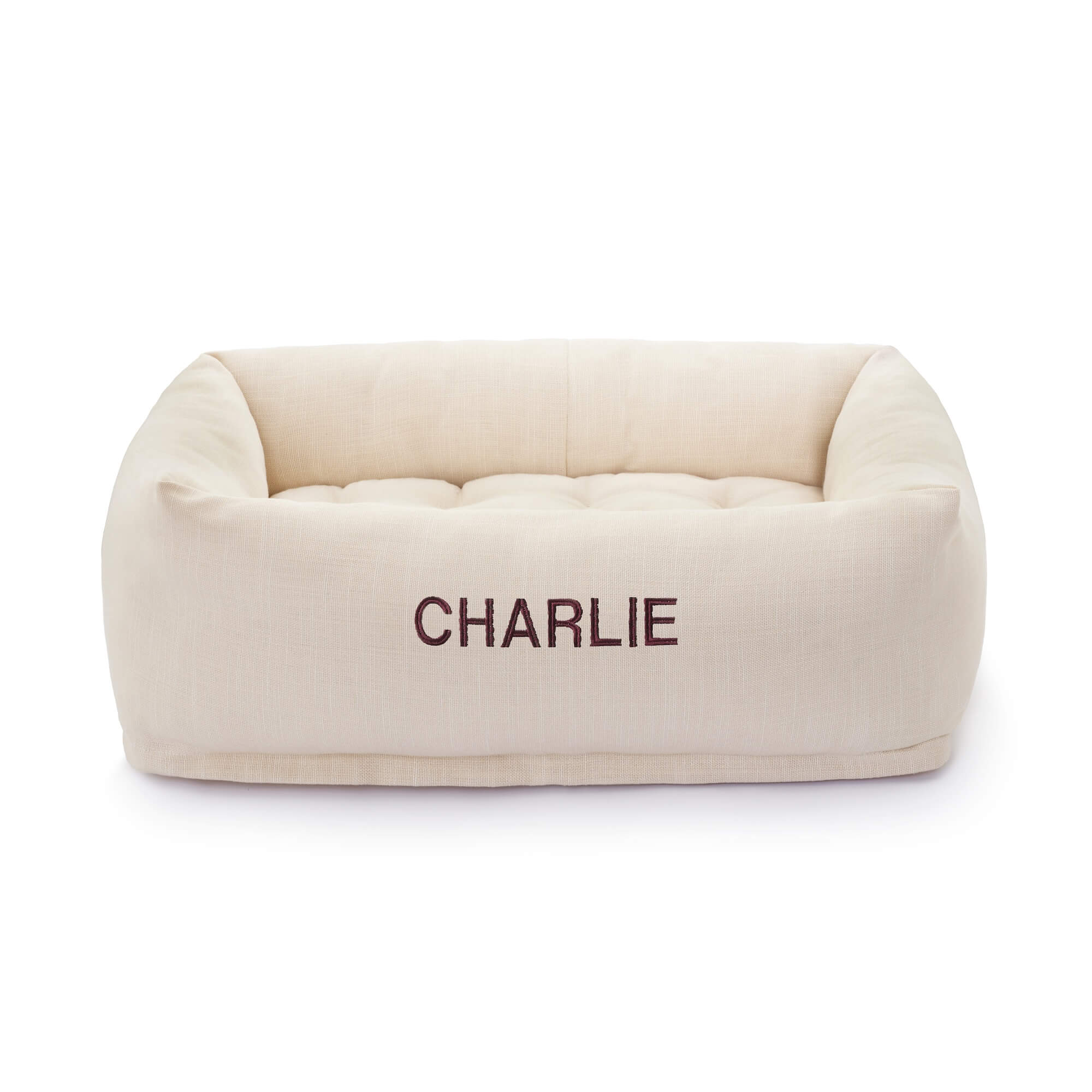 Oatmeal Bolster Dog Bed