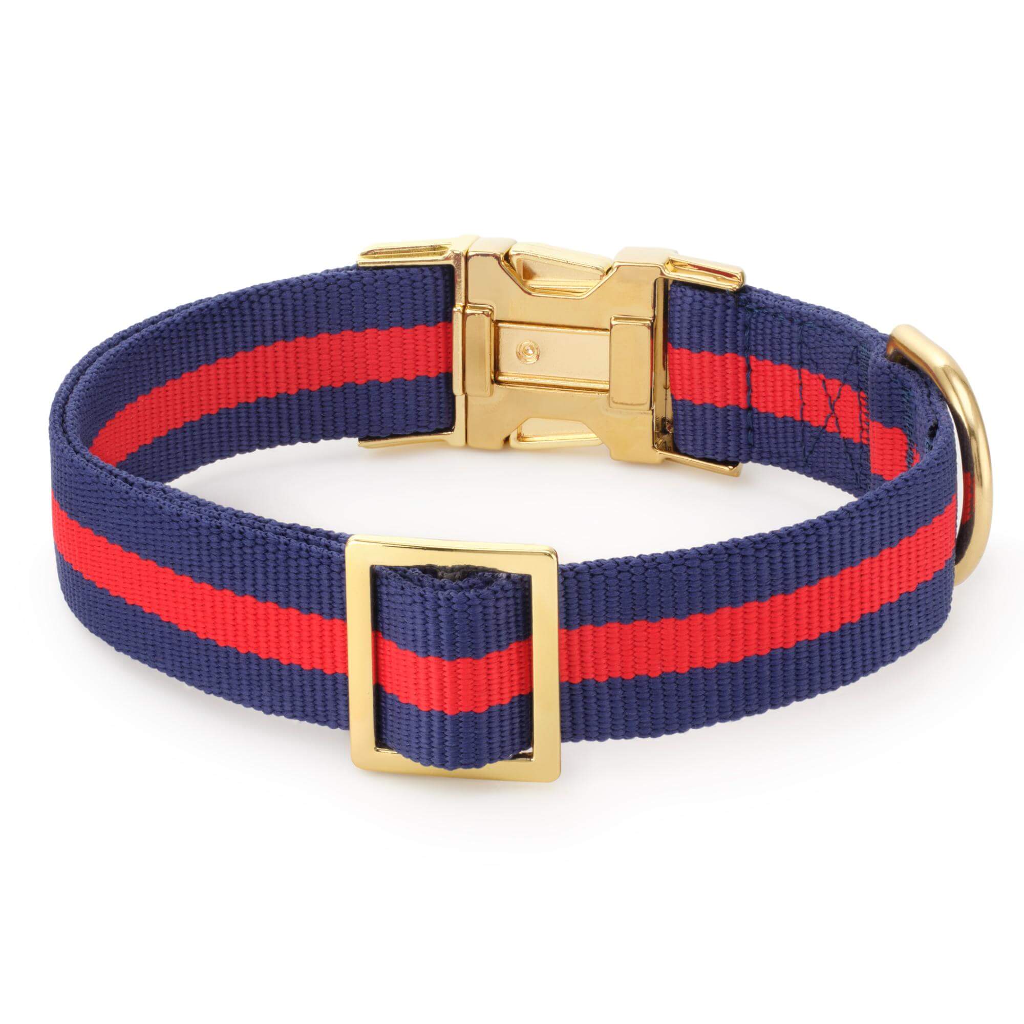 Mariner Striped Webbing Dog Collar
