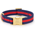 Mariner Striped Webbing Dog Collar
