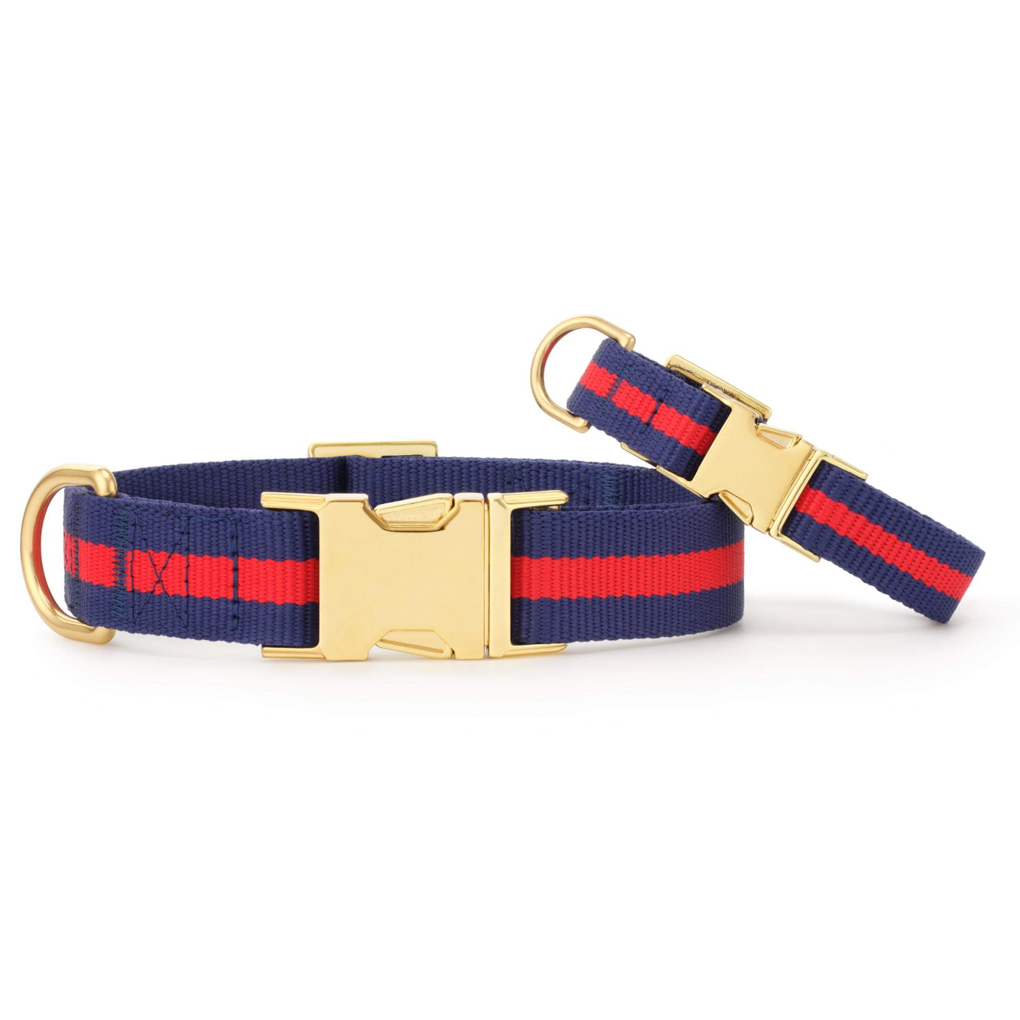 Mariner Striped Webbing Dog Collar