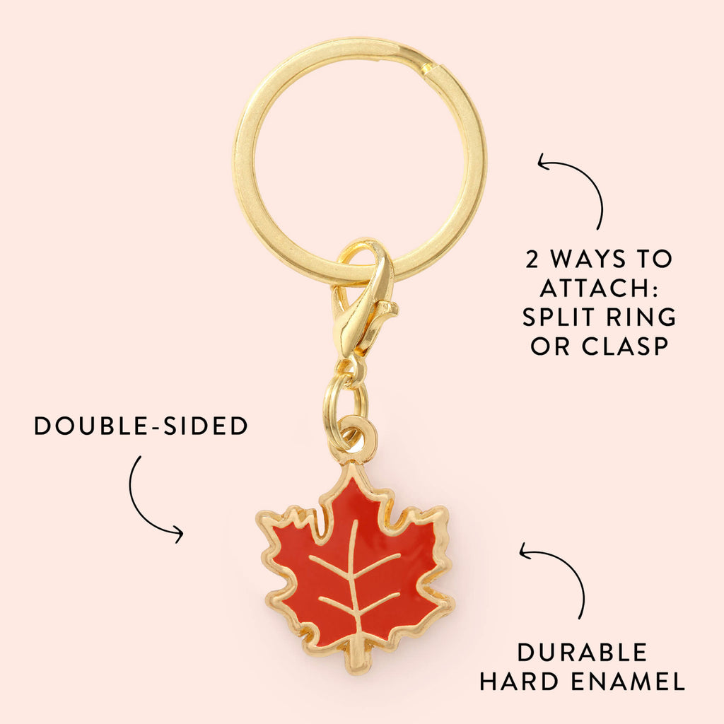 Maple Leaf Collar Charm
