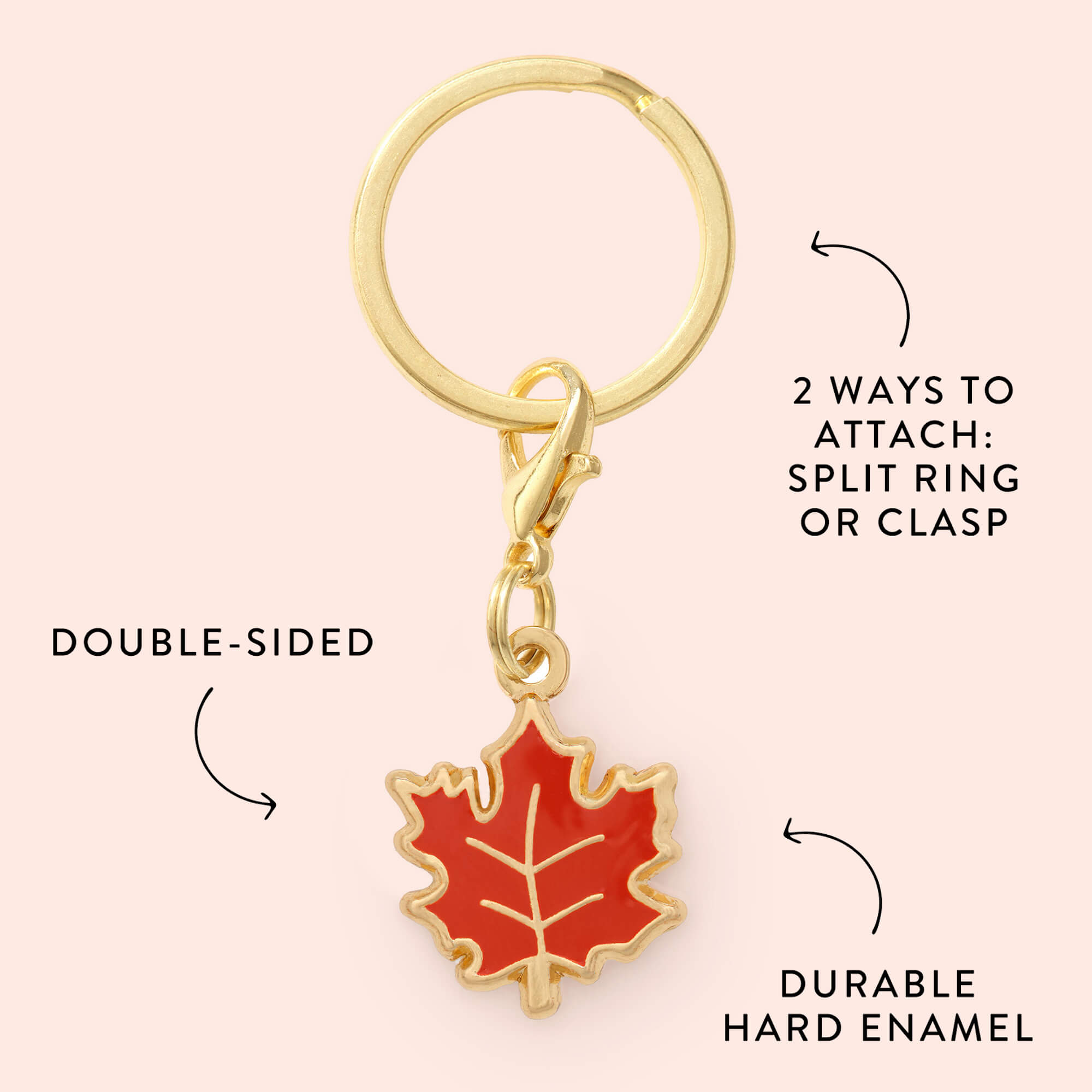 Maple Leaf Collar Charm