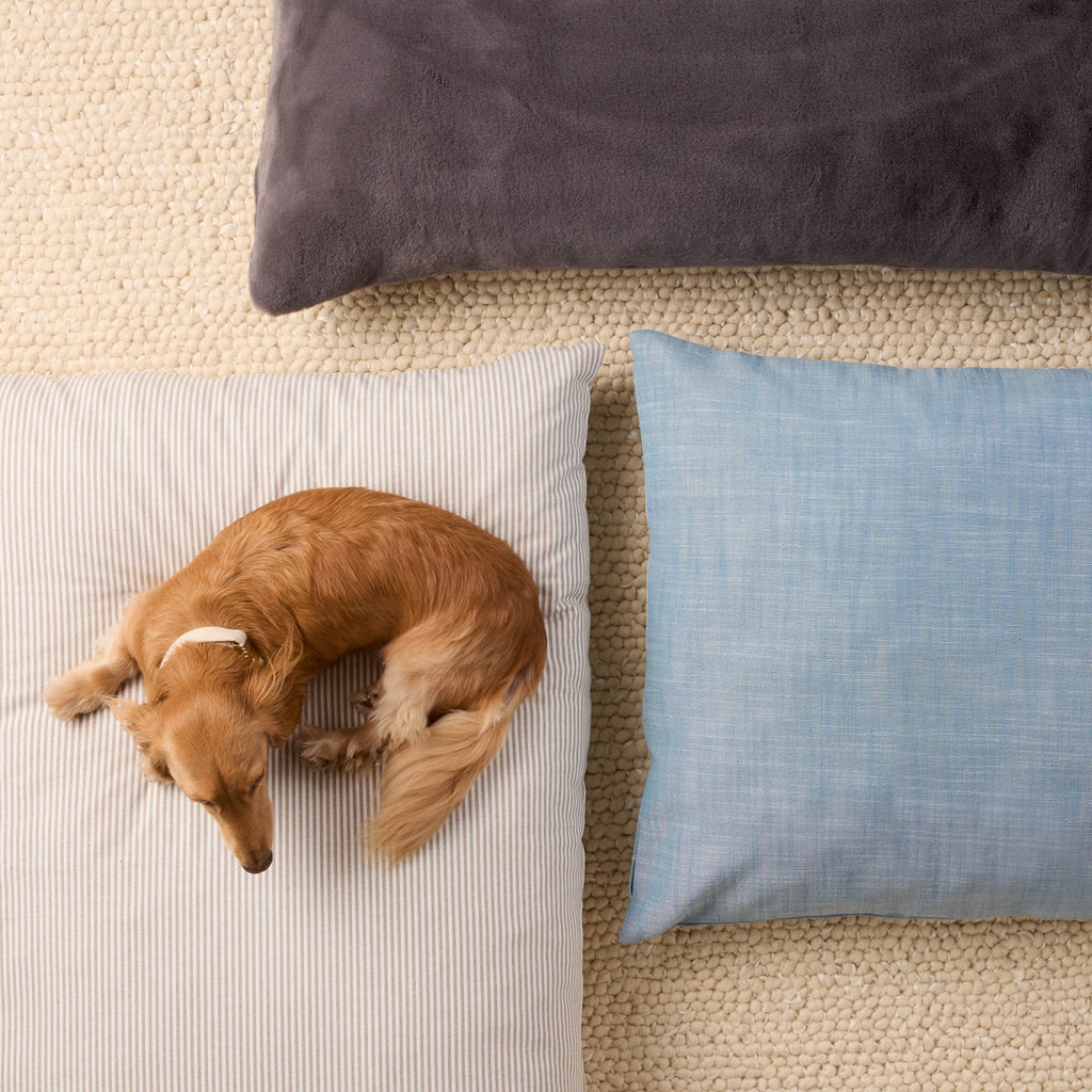 Chambray Blue Dog Bed