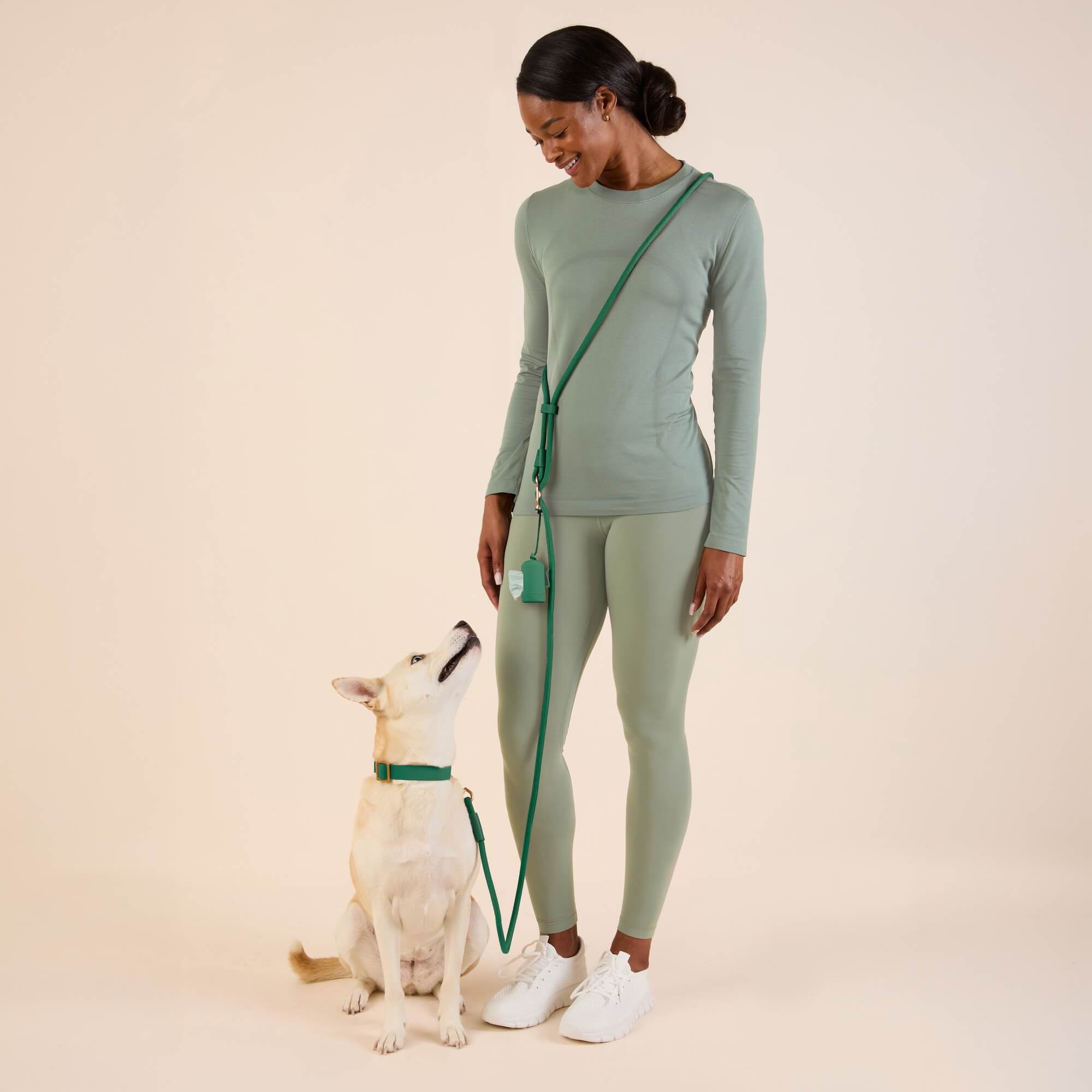 Active Hands-Free Dog Leash, Fern
