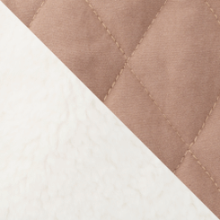 Fawn Sherpa-Lined Reversible Dog Jacket