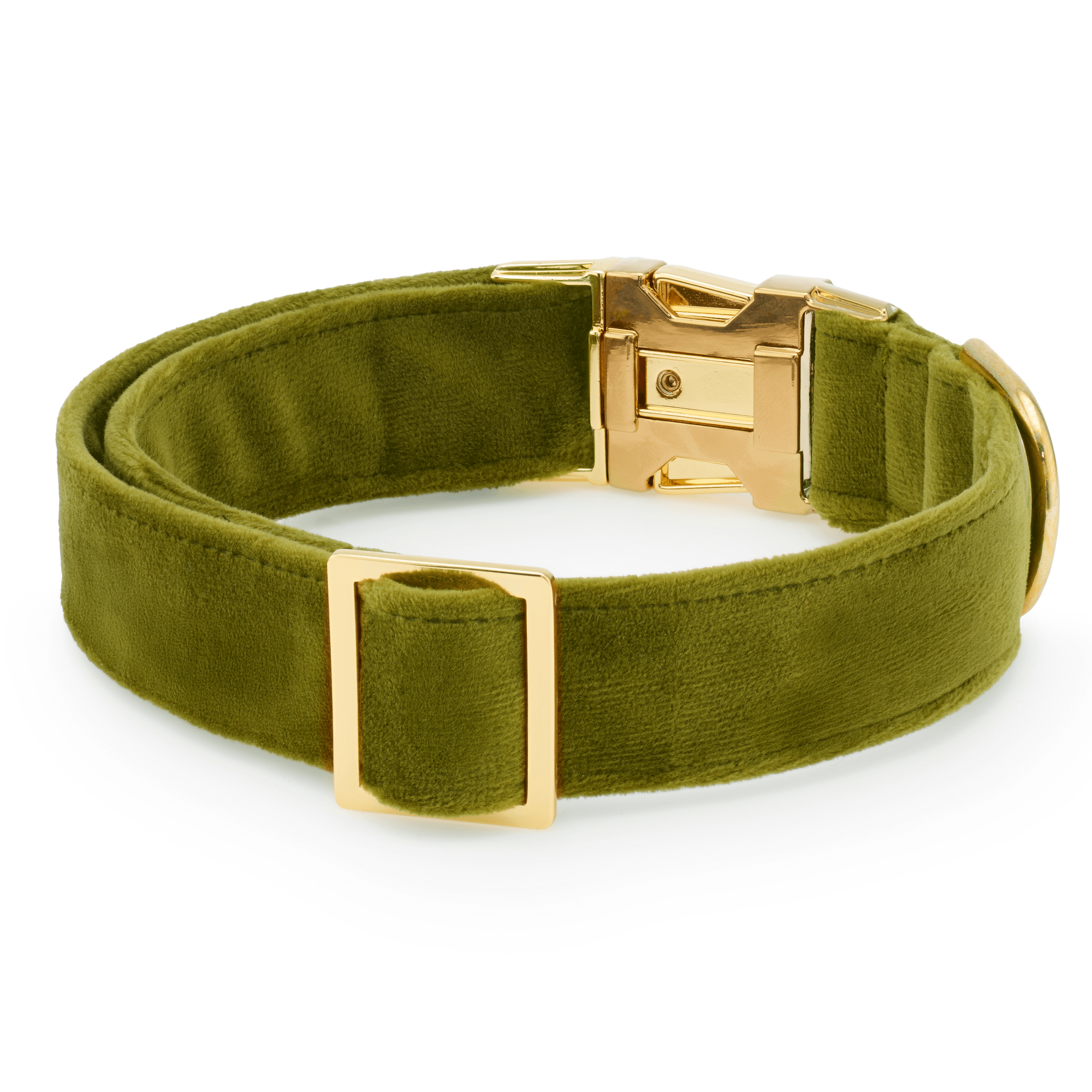 Moss Velvet Dog Collar