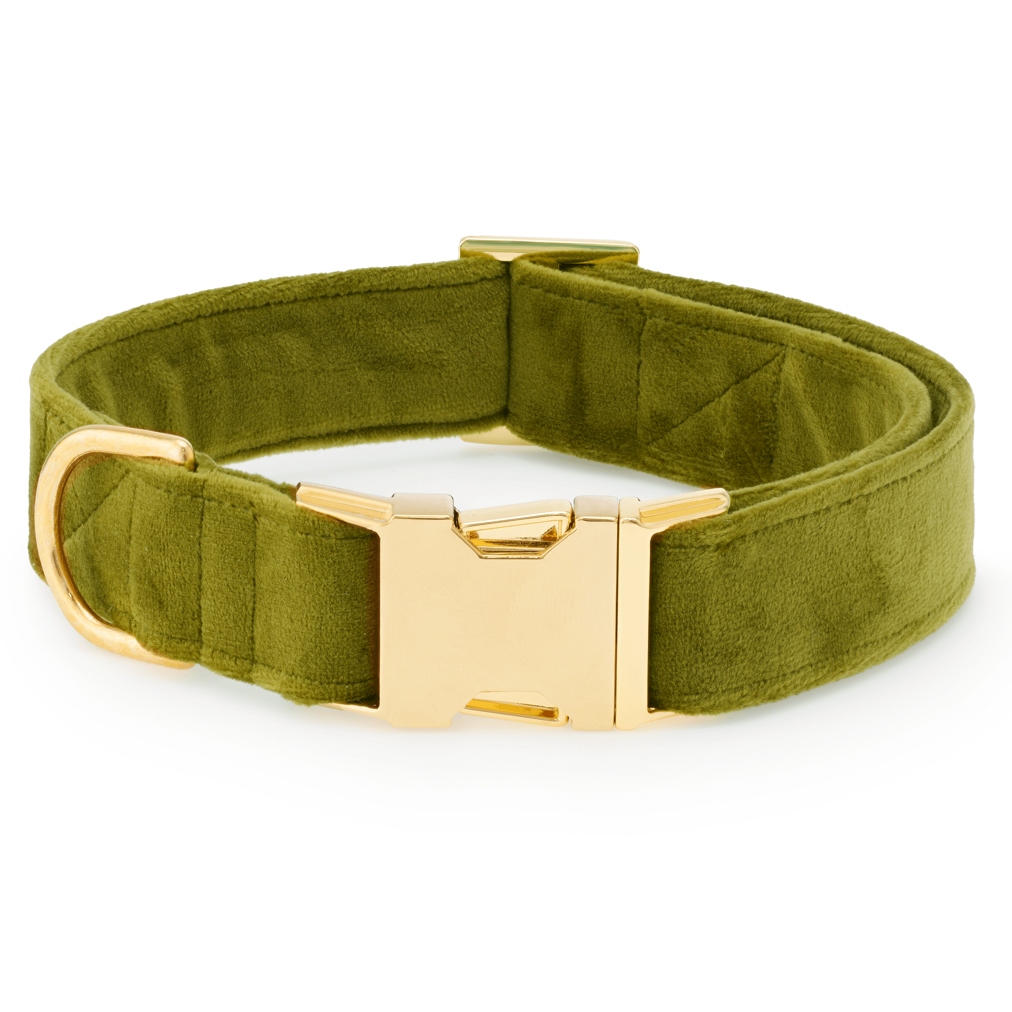 Moss Velvet Dog Collar