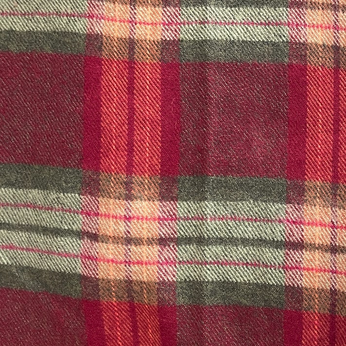 Orchard Plaid Flannel Collar Walk Set