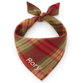 Orchard Plaid Flannel Dog Bandana