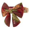 Orchard Plaid Flannel Lady Bow Collar