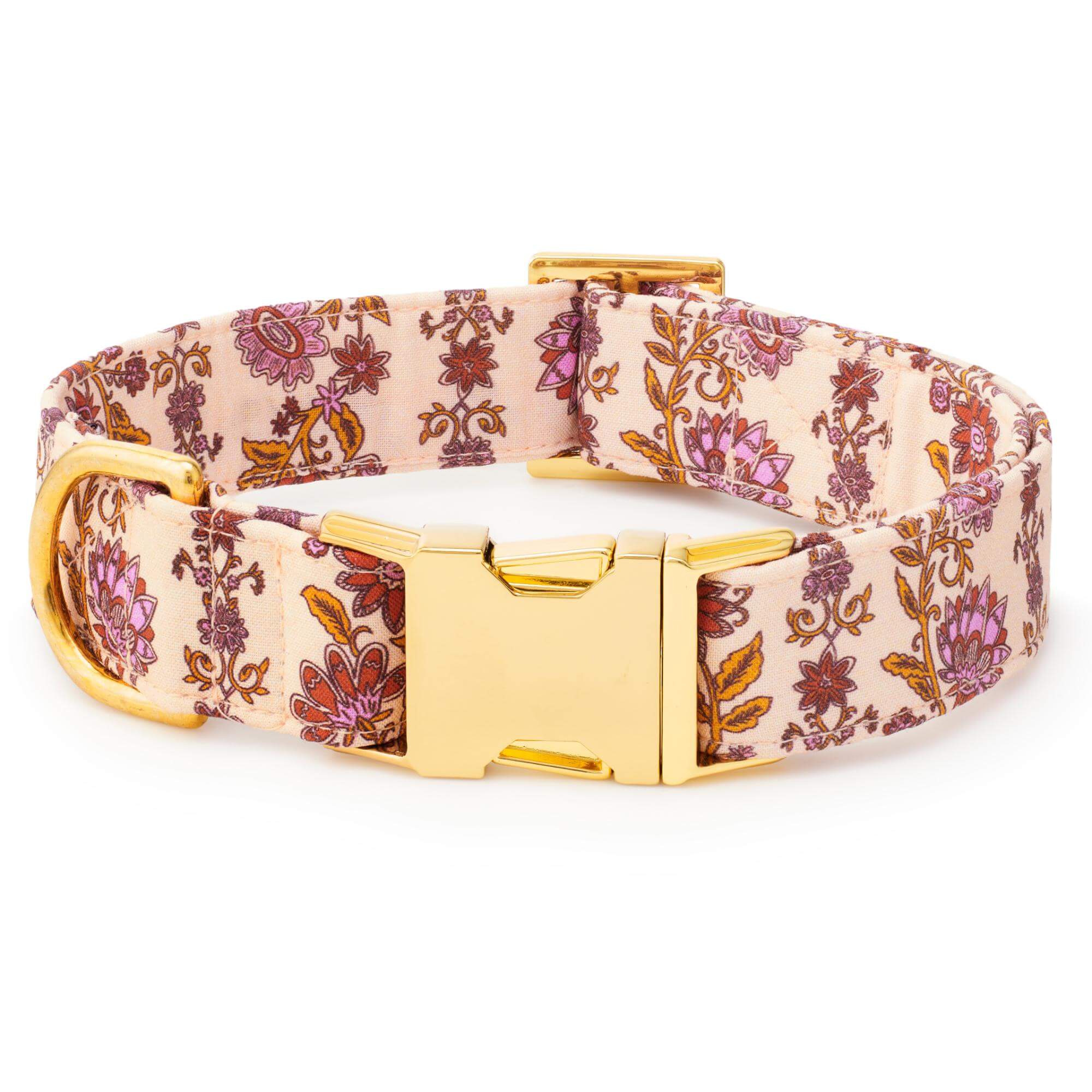 Blockprint Floral Dog Collar