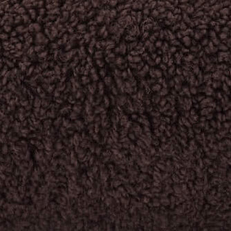 Chocolate Recycled Sherpa Bolster Dog Bed