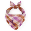 Bramble Flannel Ruffled Dog Bandana