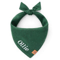 Evergreen Herringbone Flannel Dog Bandana