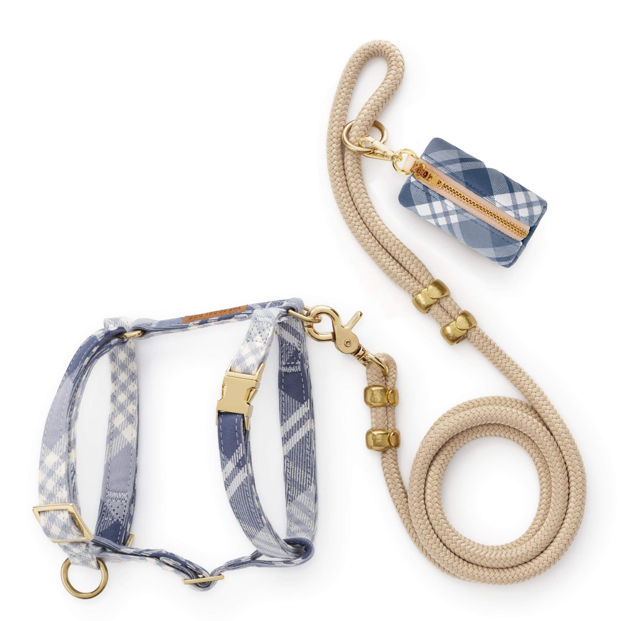 Hawthorne Plaid Flannel Harness Walk Set