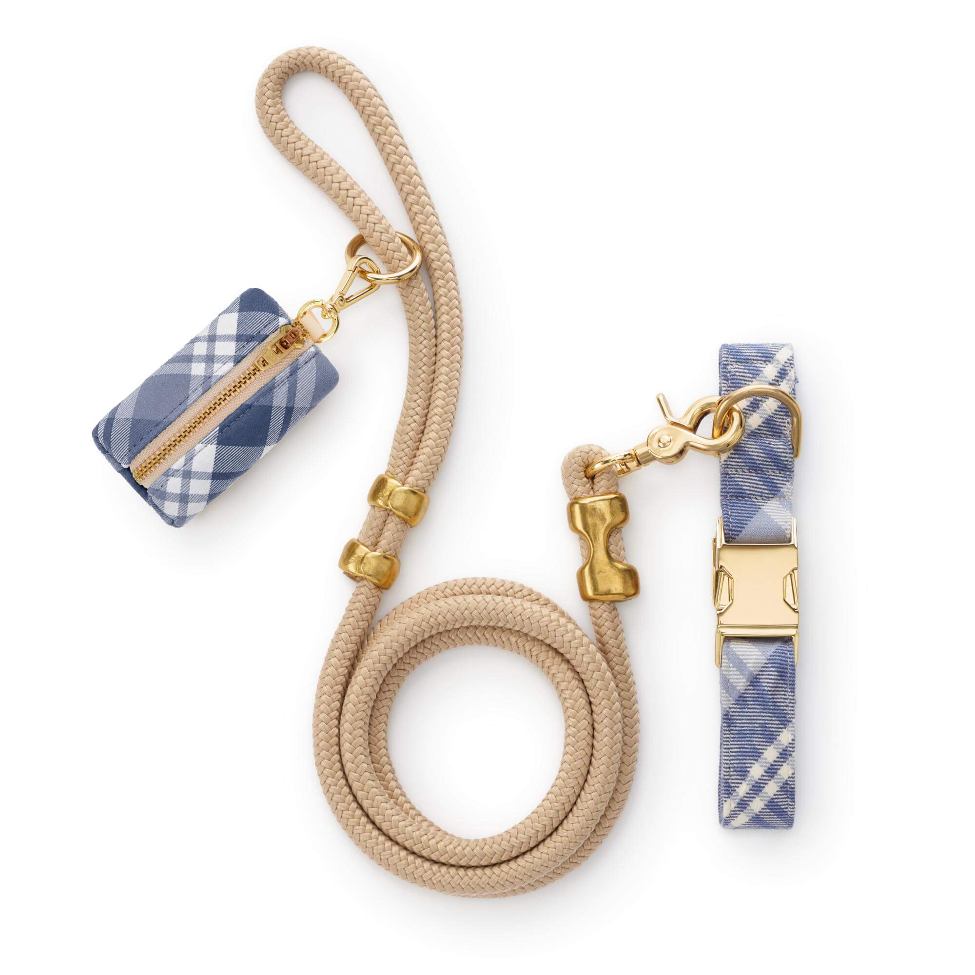 Hawthorne Plaid Flannel Collar Walk Set
