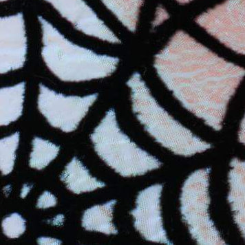 Holographic Spiderweb Lady Bow Collar