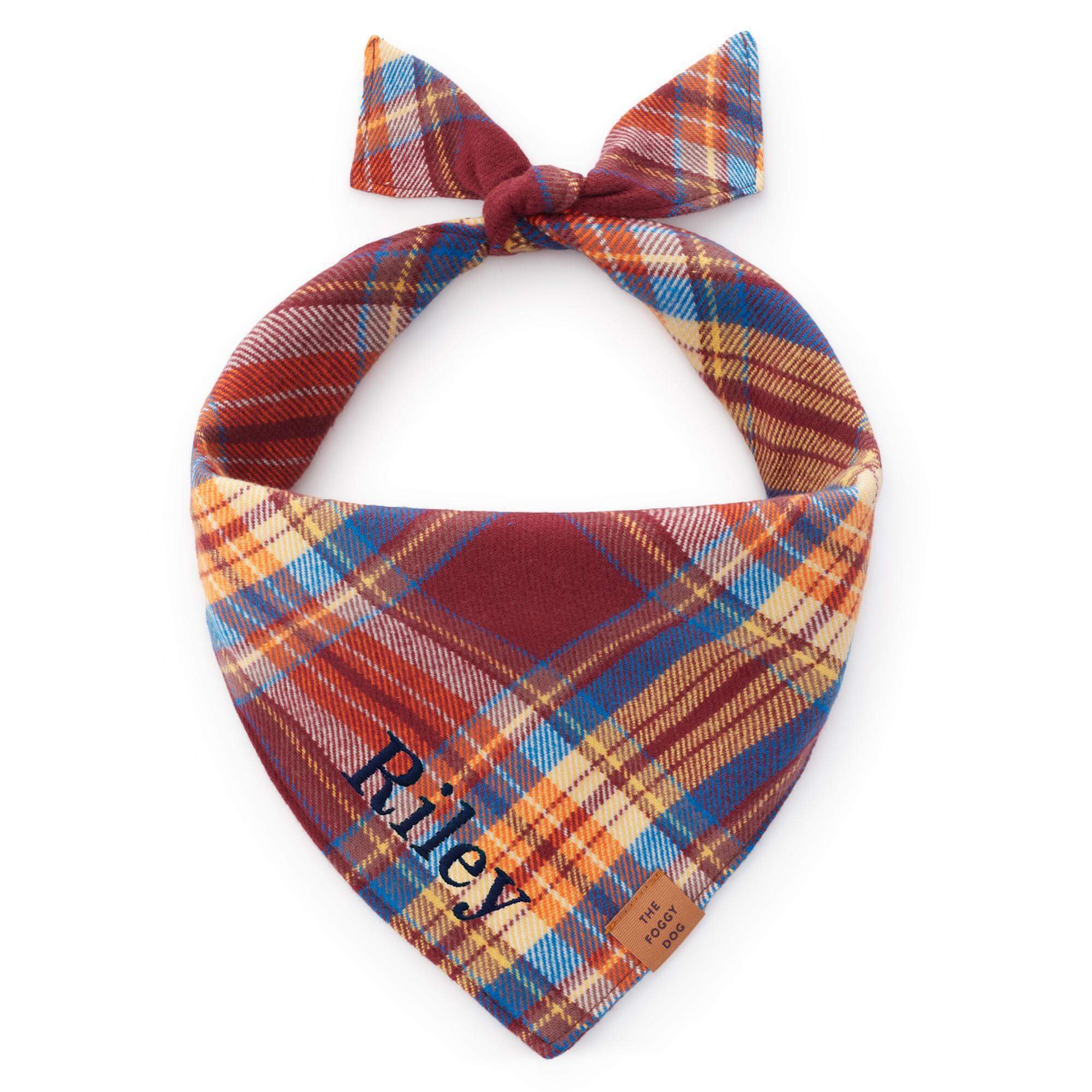 Marlow Plaid Flannel Dog Bandana