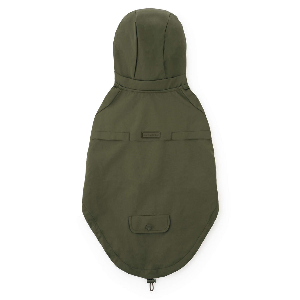 Olive Dog Raincoat