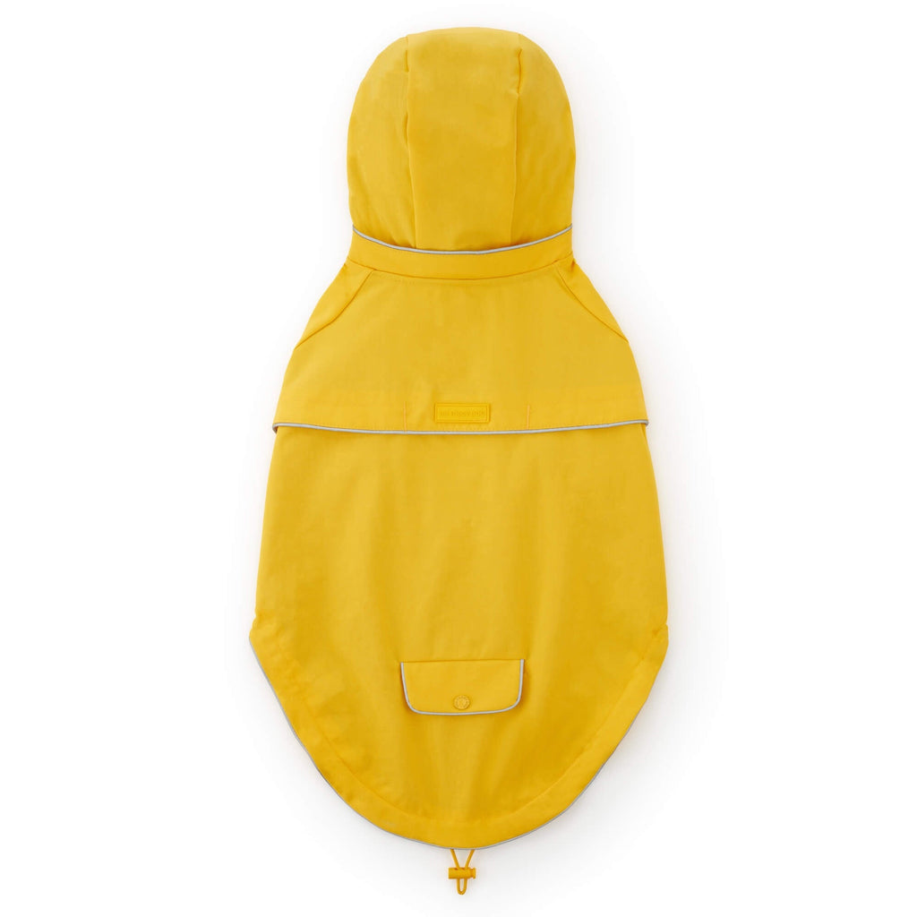 Bright Yellow Reflective Dog Raincoat