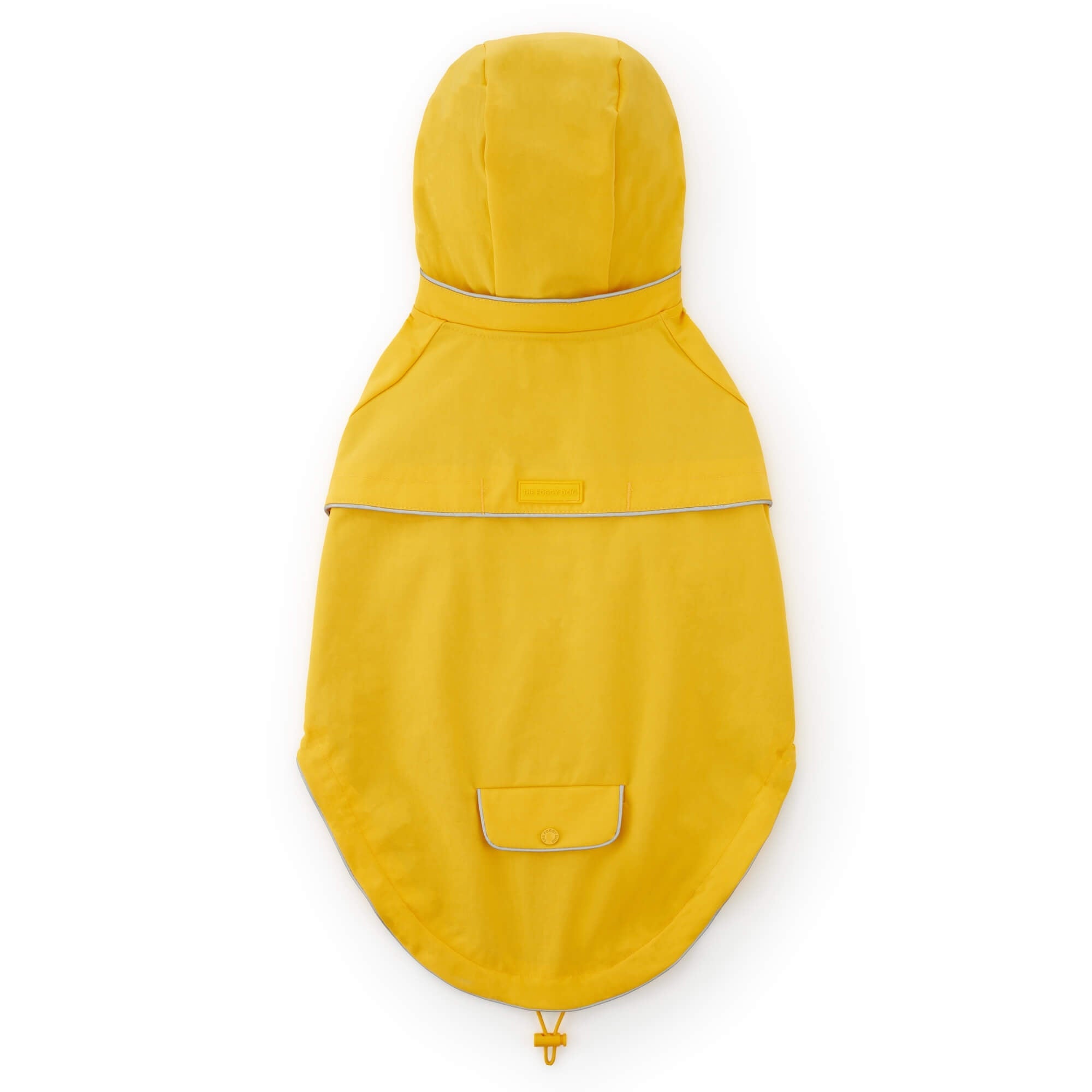 Bright Yellow Reflective Dog Raincoat