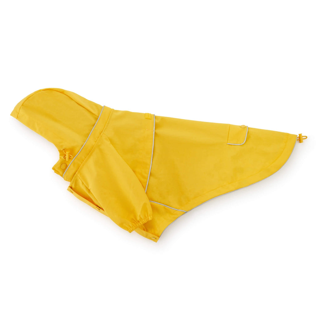 Bright Yellow Reflective Dog Raincoat