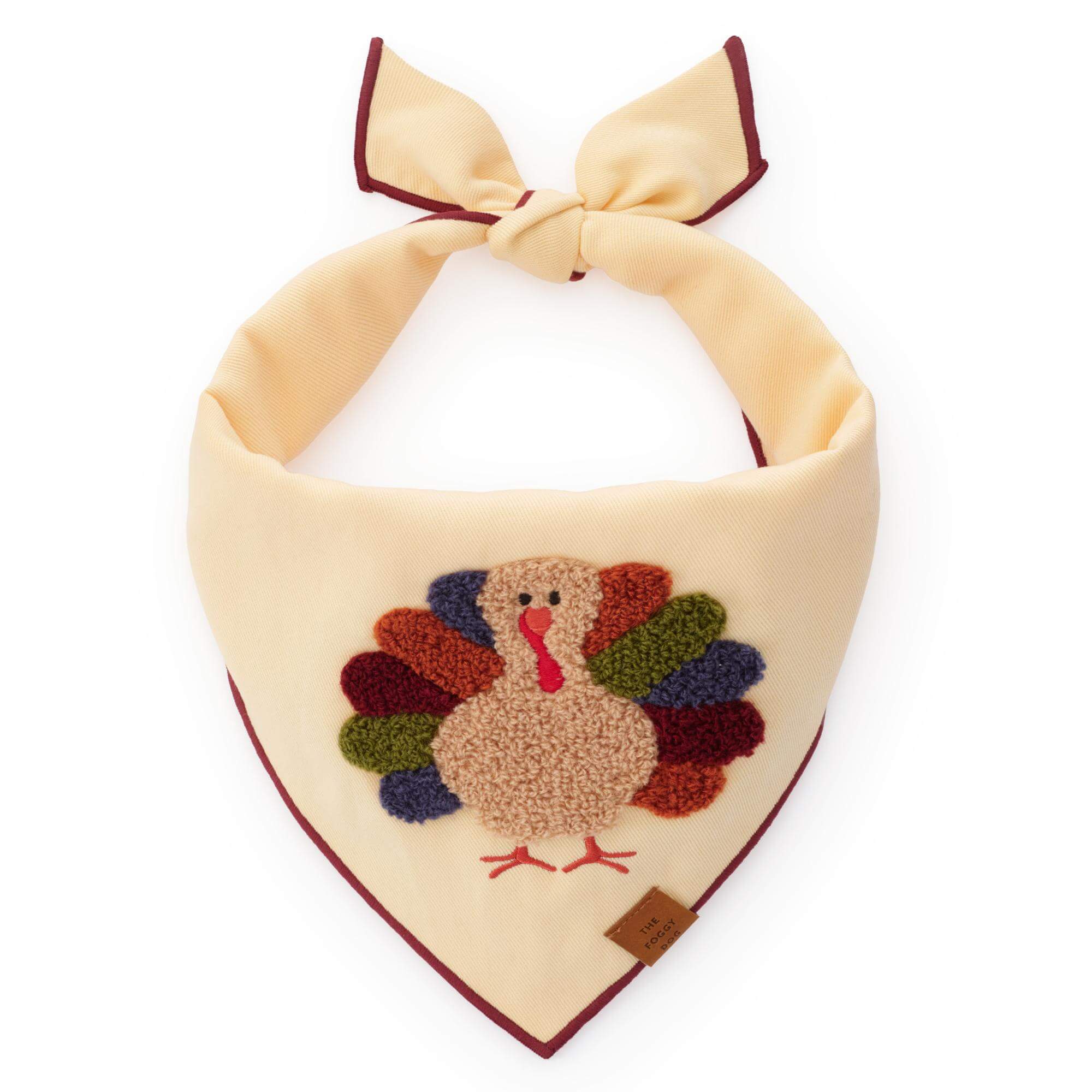 Turkey Applique Dog Bandana