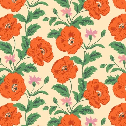 Golden Poppies Dog Collar