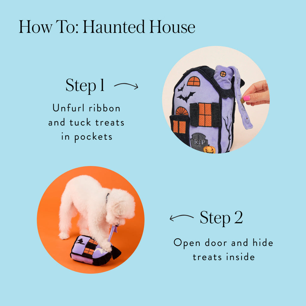 Haunted House Interactive Snuffle Dog Toy