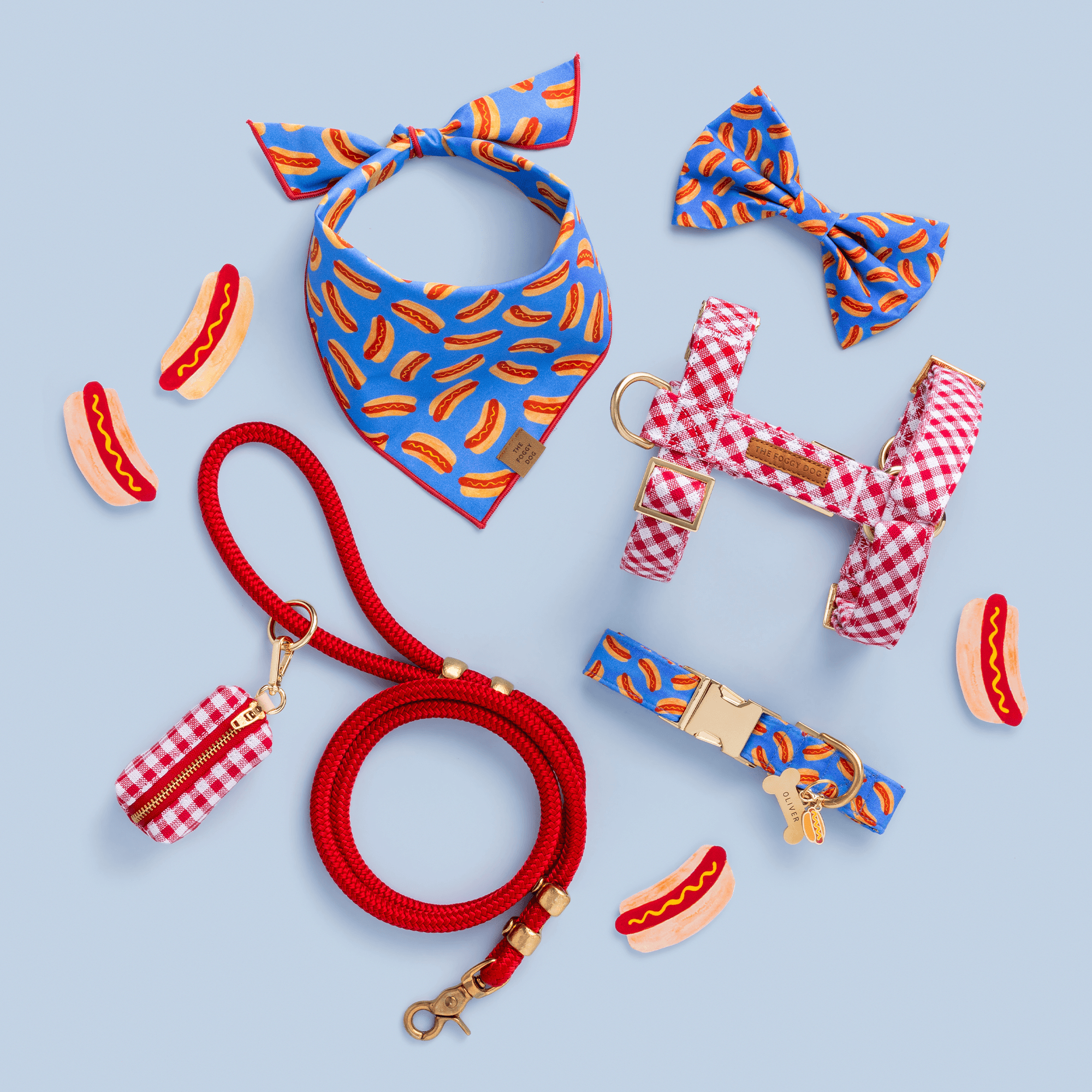 Red Gingham Harness Walk Set