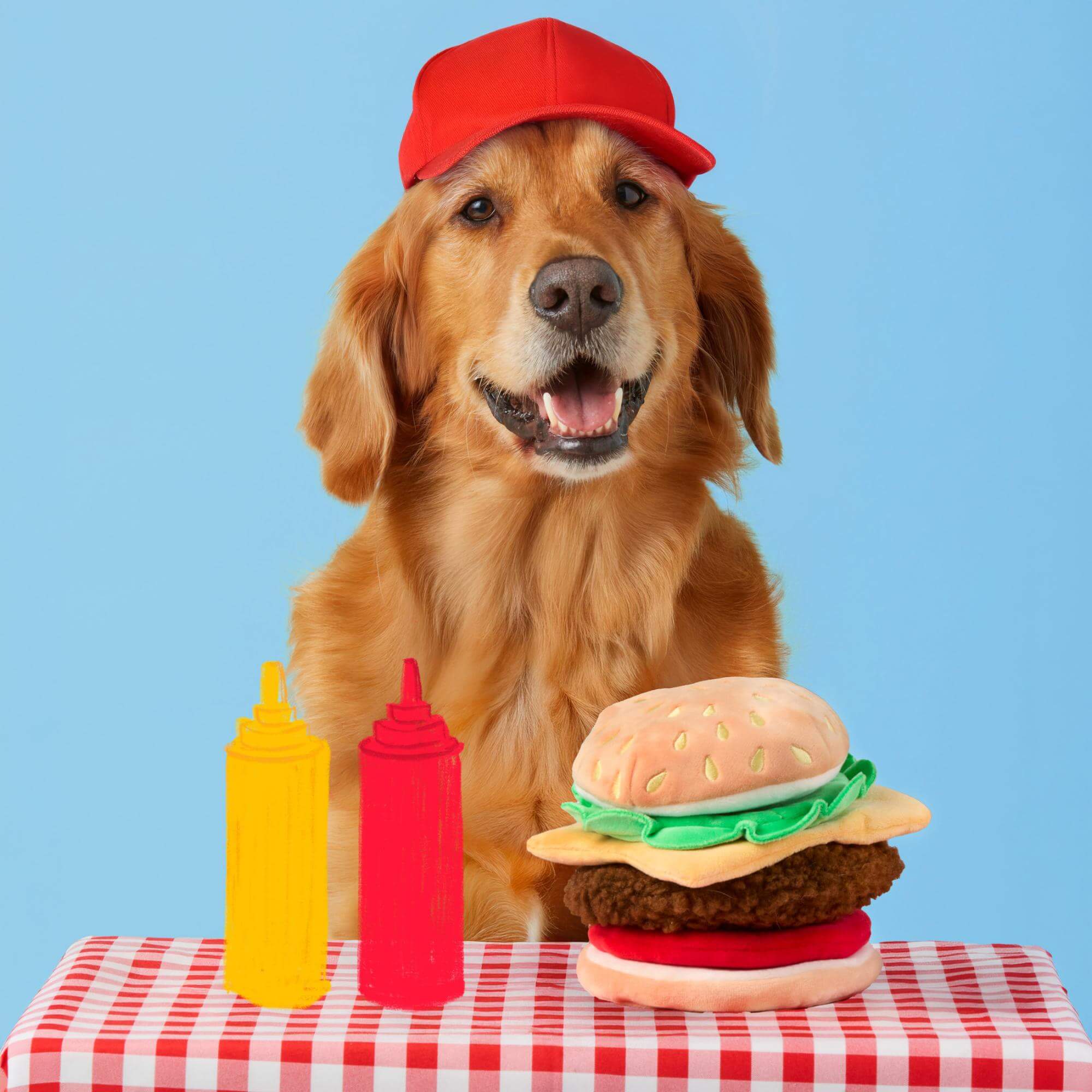 Cheeseburger Interactive Snuffle Dog Toy