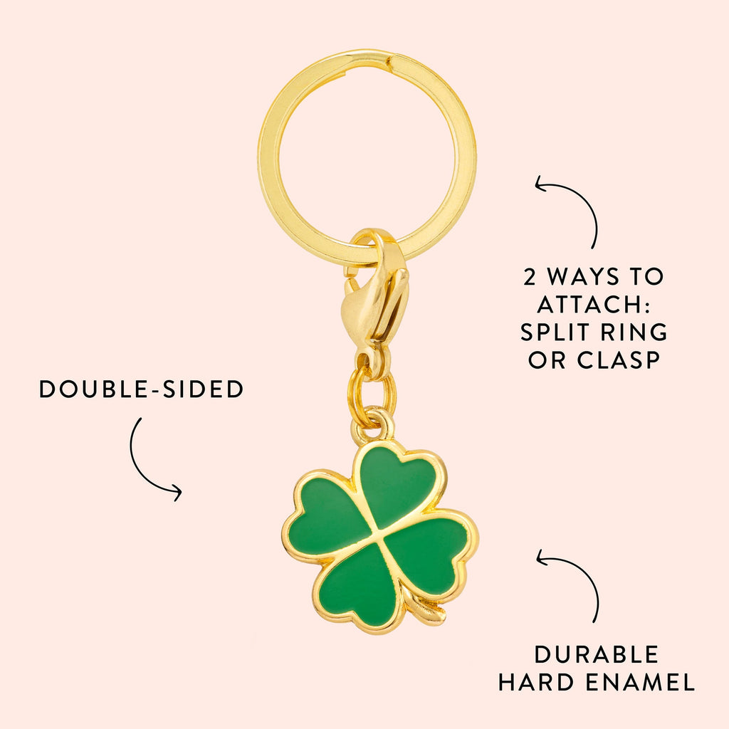 Lucky Clover Collar Charm