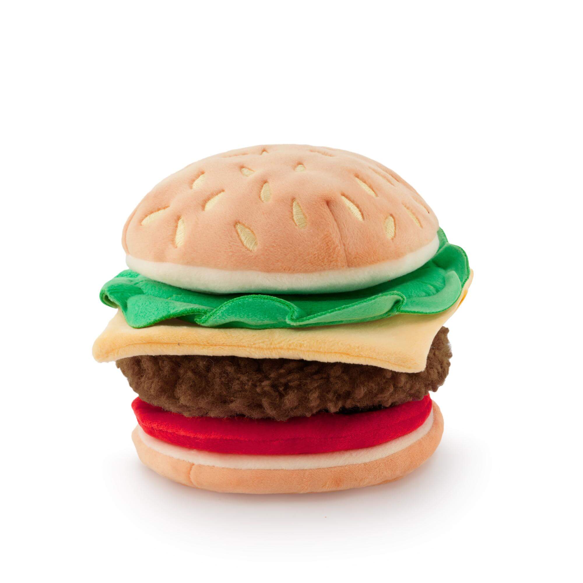 Cheeseburger Interactive Snuffle Dog Toy