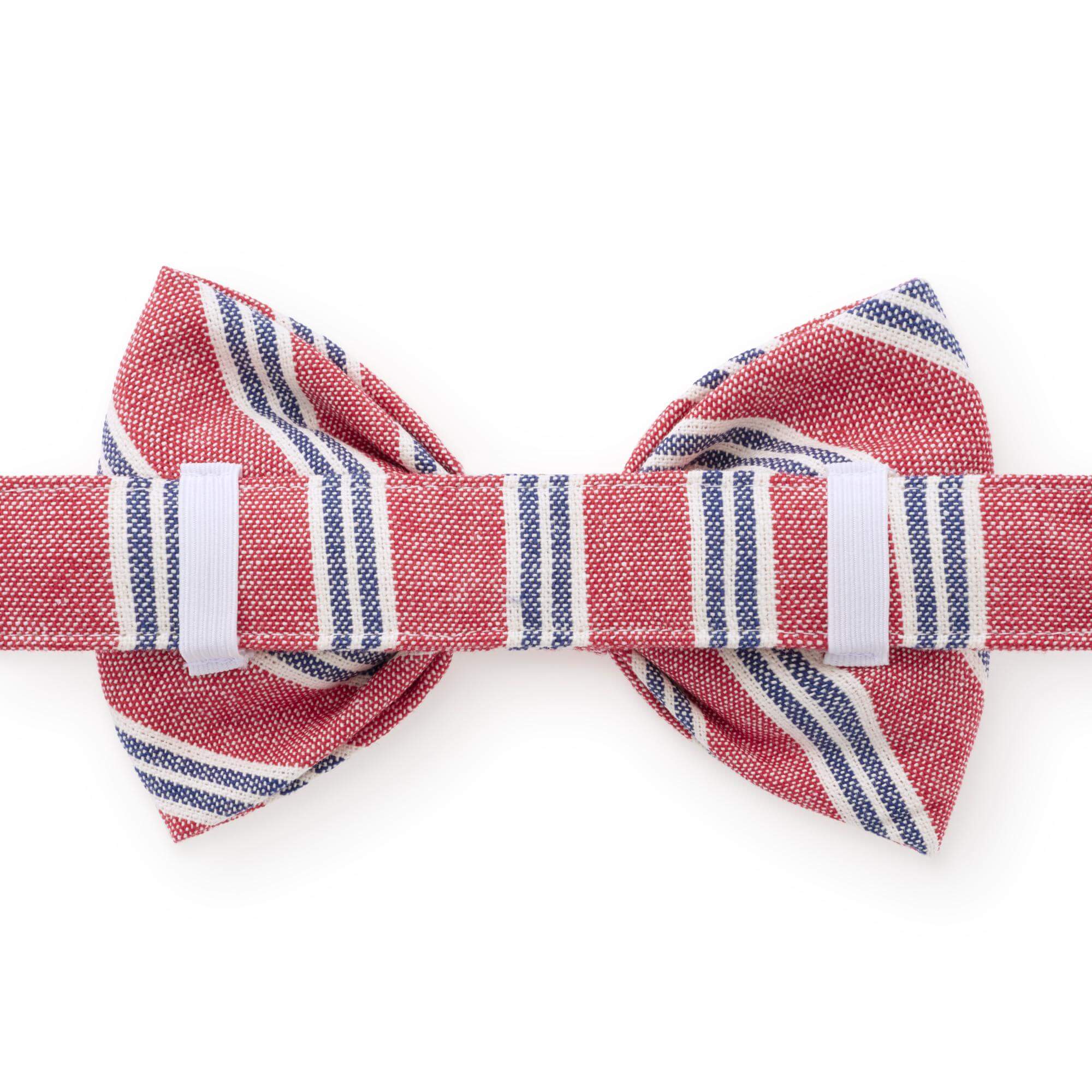 Nantucket Stripe Bow Tie Collar