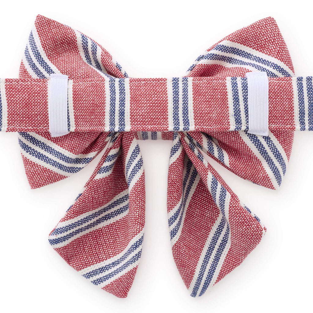 Nantucket Stripe Lady Bow Collar