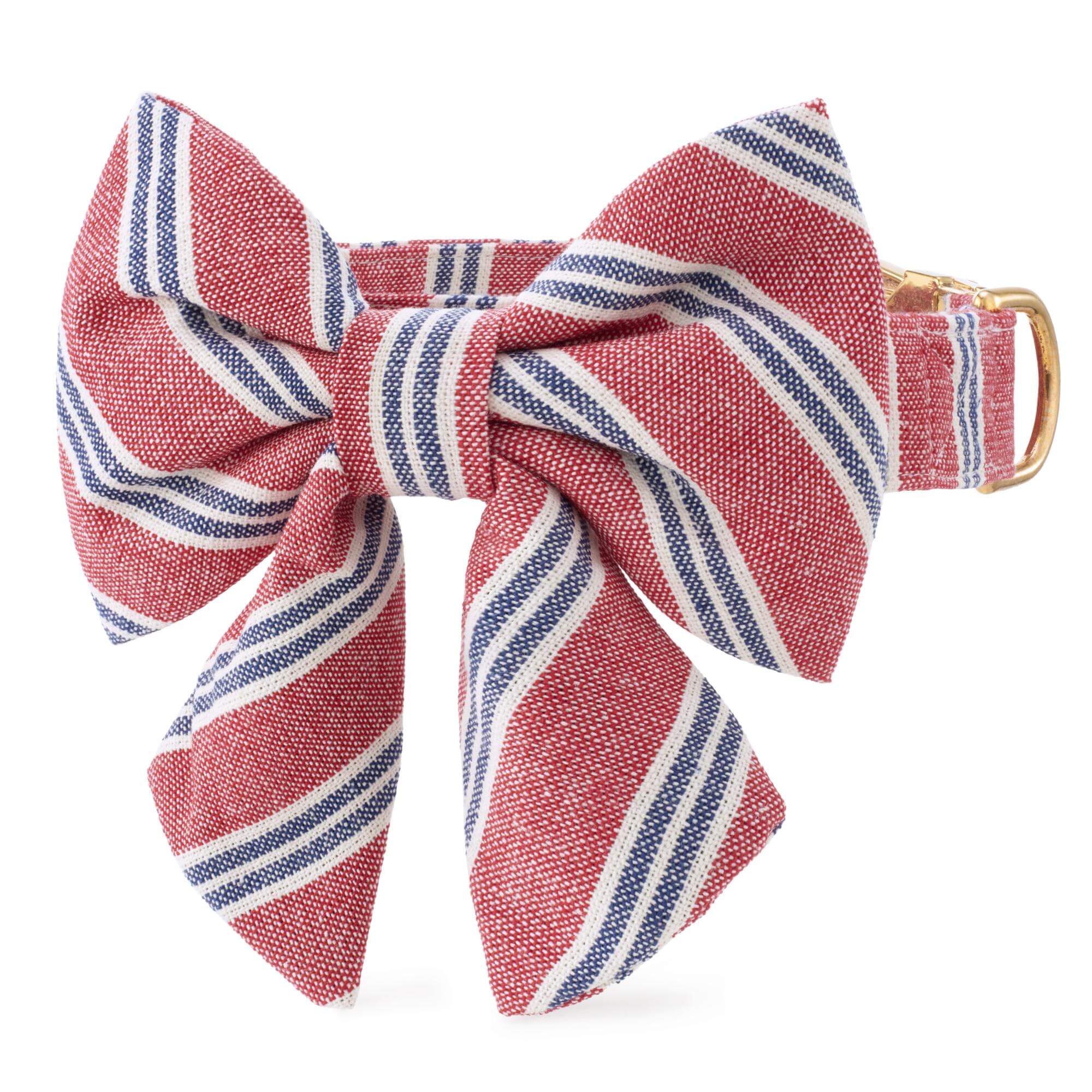 Nantucket Stripe Lady Bow Collar