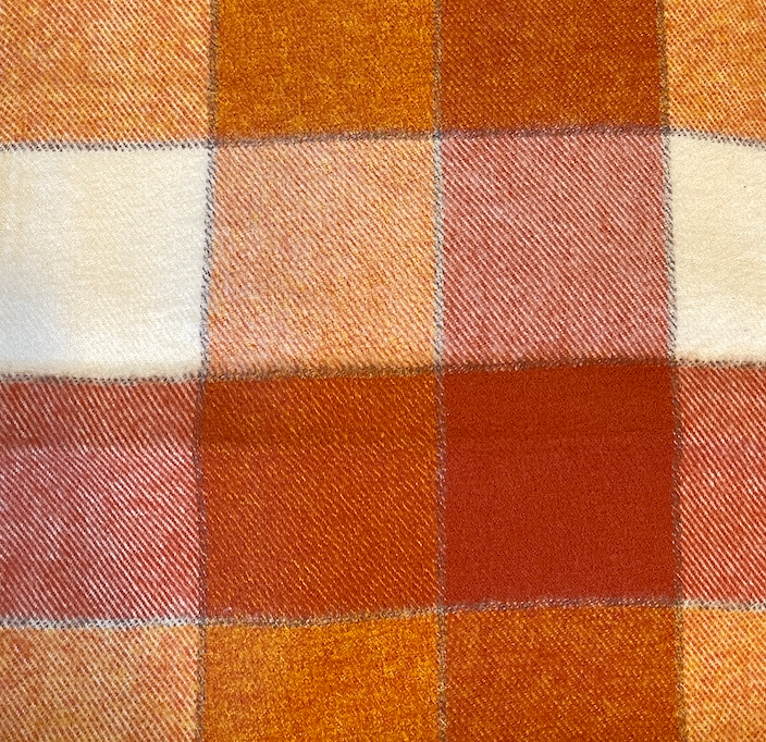 Pumpkin Spice Plaid Flannel Collar Walk Set