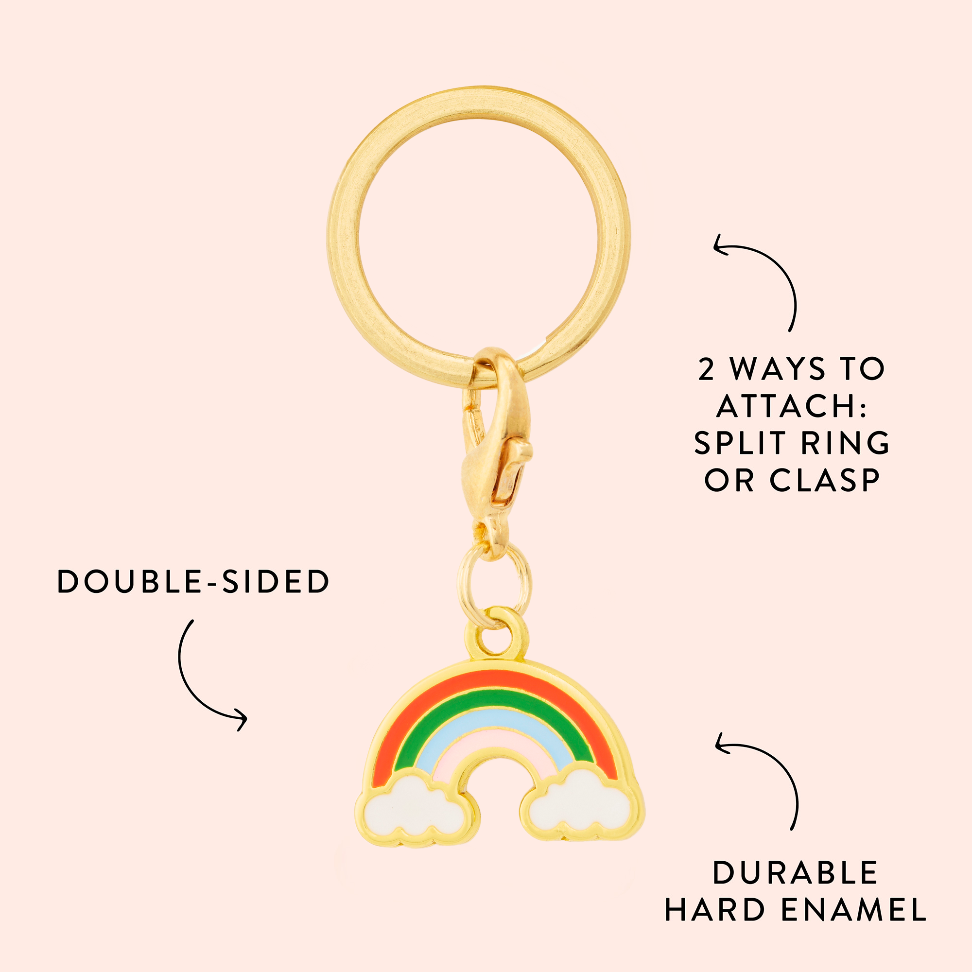 Lucky Rainbow Collar Charm Set