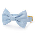 Blue Chambray Bow Tie Collar