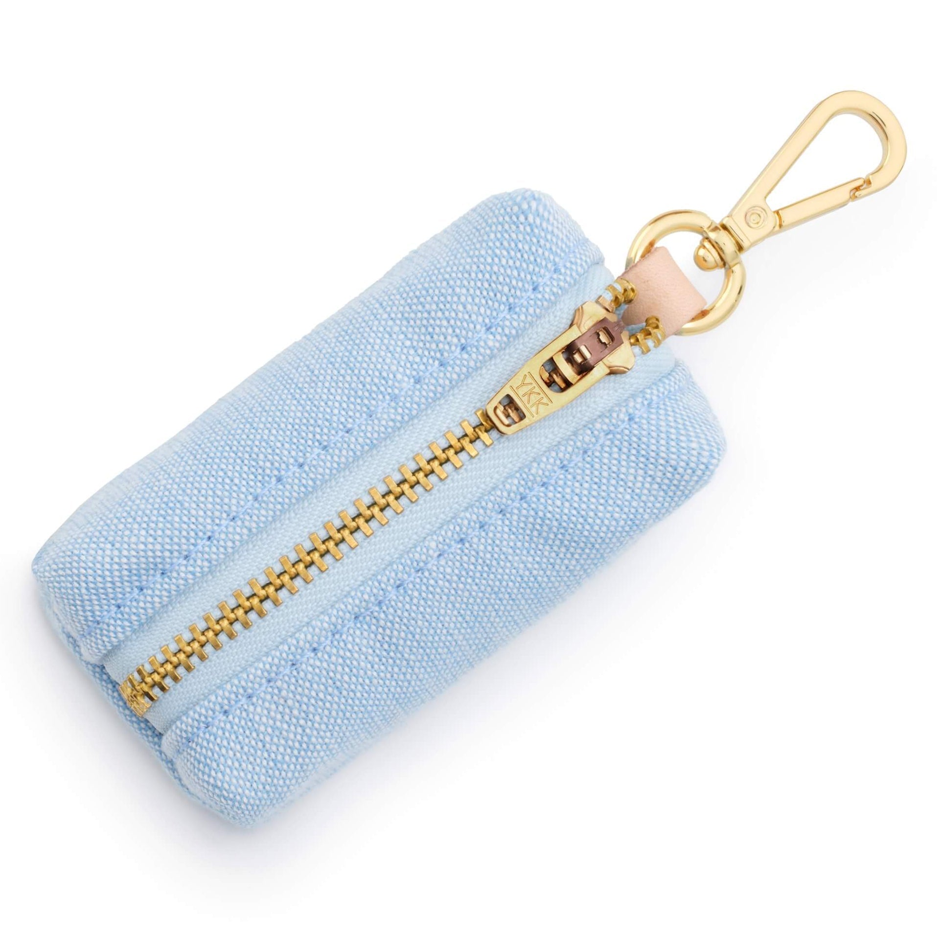 Blue Chambray Canvas Waste Bag Holder
