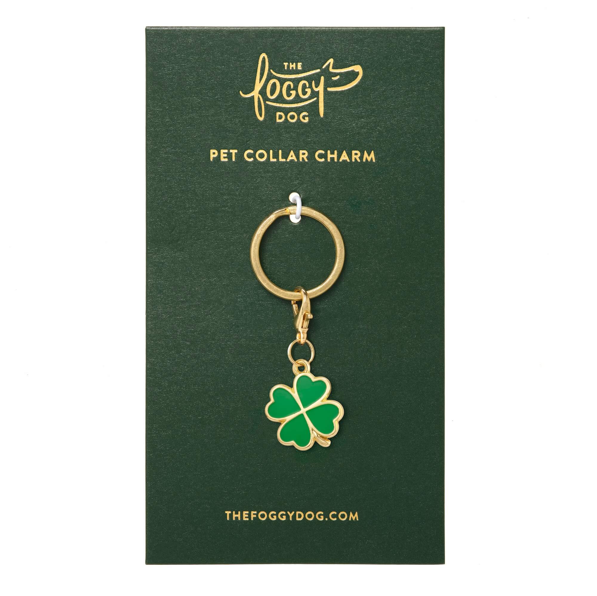Lucky Clover Collar Charm